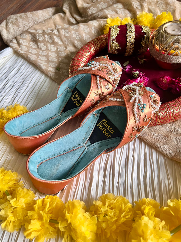 Rang-e-Ishq (Peach and Blue)