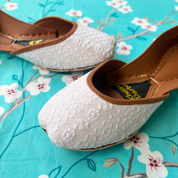 White Chikankari