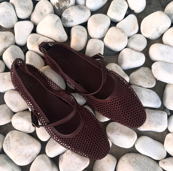 Mesh Mary-Jane Shoes